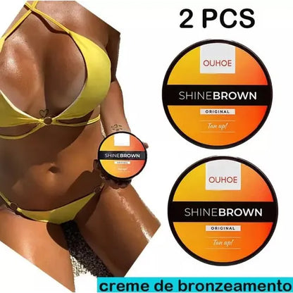 Crema Bronceadora Shine Brown